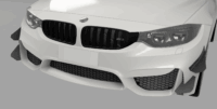 F8x GT4 carbon canards dive planes - Image 4